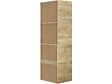 HABITAT ET JARDIN - Armoire avec 5 tiroirs et 2 étagères "Opéra" - 60 x 45 x 180 cm - Beige - vignette