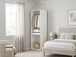 HABITAT ET JARDIN - Armoire avec penderie et porte-pantalons "Opéra" - 60 x 45 x 180 cm - Blanc - vignette