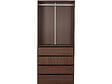 HABITAT ET JARDIN - Armoire avec 4 tiroirs et 1 penderie "Opéra" - 80 x 45 x 180 cm - Marron - vignette