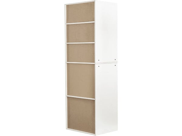 HABITAT ET JARDIN - Armoire avec 5 étagères "Opéra" - 60 x 45 x 180 cm - Blanc - large