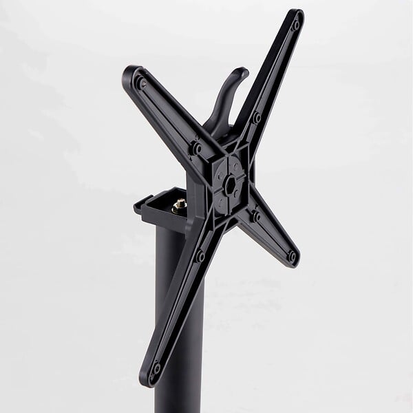 OVIALA - Pied pour table avec système inclinable 108 cm en aluminium noir Klipo - Klipo - large