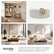 TECTAKE - Banquette rembourrée en velours taupe avec grand espace rangement 108x48x40 cm confort assise - vignette