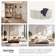TECTAKE - Banc rembourré en bouclé crème moon avec grand espace rangement capacité charge 150 kg 108 x 48 x 40 cm - vignette
