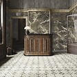 RO'MA NATURE - Carrelage Vintage effet Carreau ciment Noir 45x45x0,95 cm Calenza - Sol et mur intérieur (vendu par carton de 1 m²) - vignette