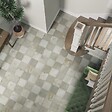 RO'MA NATURE - Carrelage Vintage effet Carreau ciment Gris Damier 45x45x0,95 cm Rosaria - Sol et mur intérieur (vendu par carton de 1 m²) - vignette