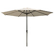 HAPPY GARDEN - Toile pour parasol droit HAPUNA rond 3,30m de diamètre beige - vignette