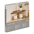 5 FIVE SIMPLY SMART - Etagère angle 1 niveau Acacia beige - vignette