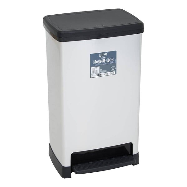 5 FIVE SIMPLY SMART - Poubelle 50L à pédale - large
