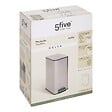 5 FIVE SIMPLY SMART - Poubelle Delta avec Pedale 2x28L Inox - vignette