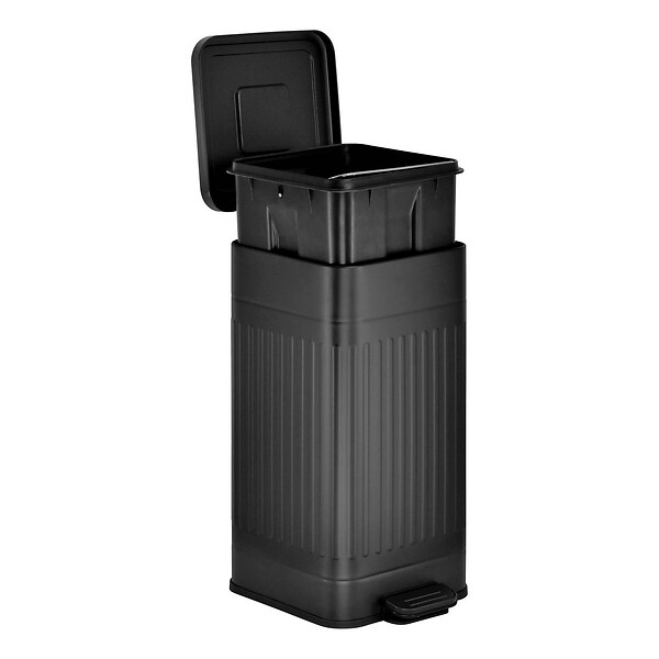 5 FIVE SIMPLY SMART - Poubelle Nova avec Pedale 30L Noir 35x27x58 cm - large