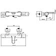 VILLEROY ET BOCH - Mitigeur bain douche thermostatique  Universal rond Or brossé - vignette