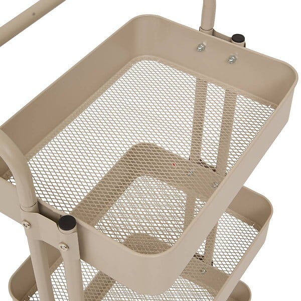 5 FIVE SIMPLY SMART - Desserte Color edition 3 niveaux 45x36,5x86cm beige - large