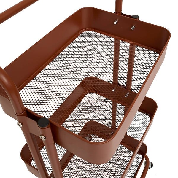 5 FIVE SIMPLY SMART - Desserte Color edition 3 niveaux 45x36,5x86cm marron - large