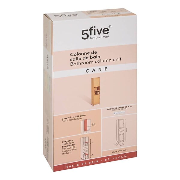 5 FIVE SIMPLY SMART - Colonne 2 portes Cane marron - large