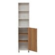 5 FIVE SIMPLY SMART - Étagère 1 porte 7 niveaux Come bois et effet marbre - vignette