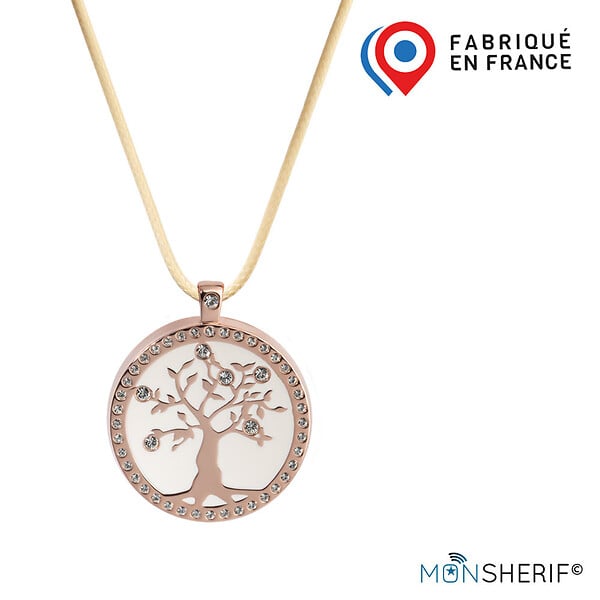 MONSHERIF - MONSHERIF© Bouton d'alerte + pendentif : Protection discrète – App gratuite, sans abo - large