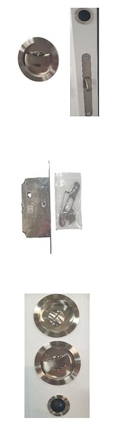 GD MENUISERIES - Porte Coulissante Tamera blanc 4 panneaux H204 x L93 cm, serrure condamnation - large