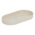 5 FIVE SIMPLY SMART - Lot distributeur de savon et gobelet strié beige - vignette