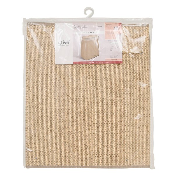 5 FIVE SIMPLY SMART - Panier à linge Stemy 100L marron - large