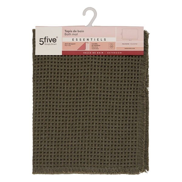 5 FIVE SIMPLY SMART - Tapis Waffle 80x50cm vert - large