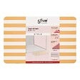 5 FIVE SIMPLY SMART - Tapis de bain Strio 39x60cm rayures jaune en diatomite - vignette