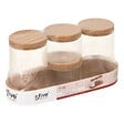 5 FIVE SIMPLY SMART - Lot de 4 organiseurs en verre avec support liège - vignette