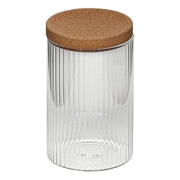 5 FIVE SIMPLY SMART - Lot de 4 organiseurs en verre avec support liège - large