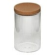 5 FIVE SIMPLY SMART - Lot de 4 organiseurs en verre avec support liège - vignette