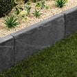 RO'MA NATURE - Bordure de jardin Ardoise Noire Vieillie 60x30x6 cm (à l'unité) - vignette