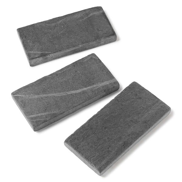 RO'MA NATURE - Bordure de jardin Ardoise Noire Vieillie 60x30x6 cm (à l'unité) - large