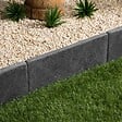 RO'MA NATURE - Bordure de jardin Ardoise Noire Vieillie 50x25x3 cm (lot de 30 bordures soit 15 mètres) - vignette
