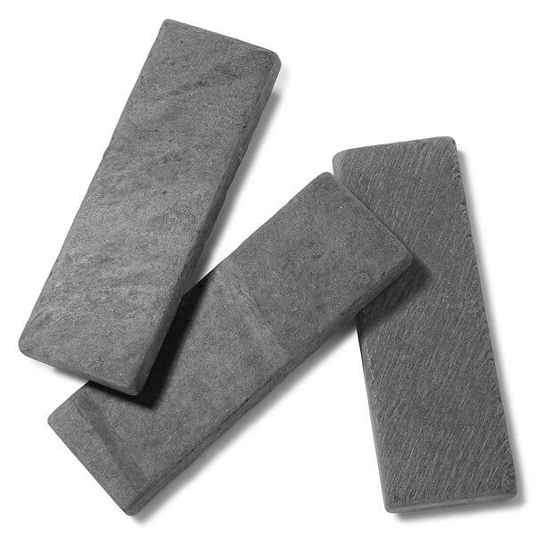 RO'MA NATURE - Bordure de jardin Ardoise Noire Vieillie 30x10x3 cm (lot de 15 bordures soit 4,5 mètres) - large