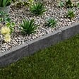 RO'MA NATURE - Bordure de jardin Ardoise Noire Vieillie 30x3x3 cm (à l'unité) - vignette