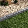 RO'MA NATURE - Bordure de jardin Ardoise Noire Vieillie 50x8x6 cm (lot de 5 bordures soit 2,5 mètres) - vignette