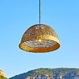 LUMISKY - Abat jour naturel seul CESARE INDOOR H19cm - vignette