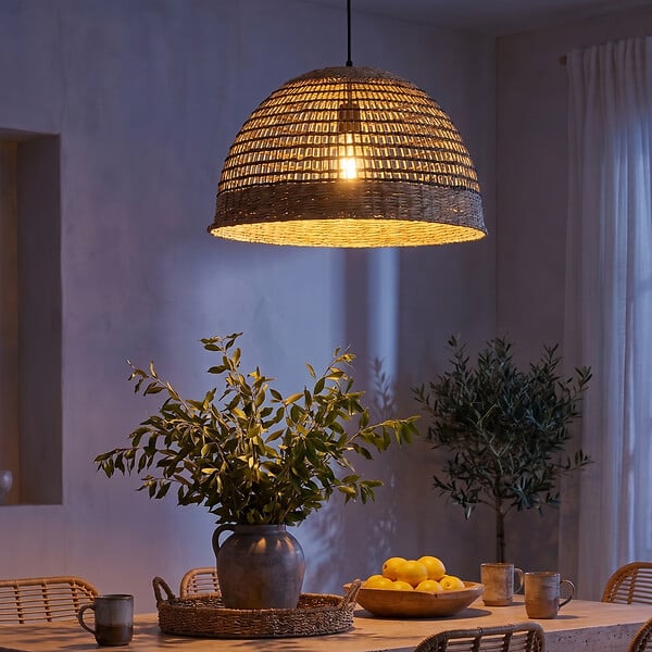 LUMISKY - Abat jour naturel seul CESARE INDOOR H19cm - large