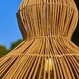 LUMISKY - Abat jour naturel seul RONDA H53cm - vignette