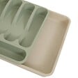5 FIVE SIMPLY SMART - Range-couverts Poly extensible 6 compartiments vert - vignette