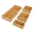 5 FIVE SIMPLY SMART - Organiseur Bambou L14,5/38,1cm beige 4 pièces - vignette