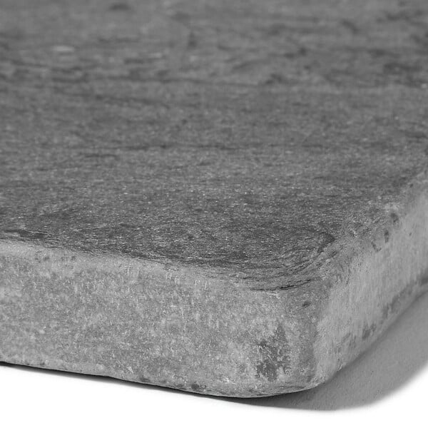 RO'MA NATURE - Margelle de piscine Ardoise Noire Vieillie 60x30x3 cm Bord Droit (à l'unité) - large