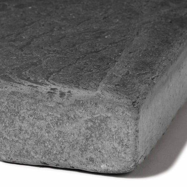 RO'MA NATURE - Margelle de piscine Ardoise Noire Vieillie 60x30x6 cm Bord Droit (à l'unité) - large