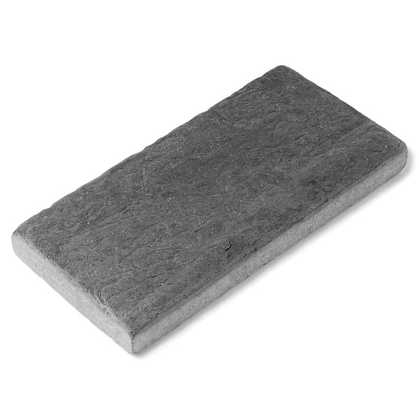 RO'MA NATURE - Margelle de piscine Ardoise Noire Vieillie 60x30x6 cm Bord Droit (à l'unité) - large