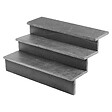 RO'MA NATURE - Dessus de marche Ardoise Noire Vieillie 100x30x3 cm Bord Droit (à l'unité) - vignette