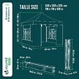 VOUNOT - Tonnelle de jardin renforcée 3x3m pliable Barnum avec 4 parois latérales et fenêtres gris - vignette