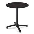 OVIALA - Table bistrot de jardin ronde inclinable 70 cm 4 places ardoise - Opera - vignette