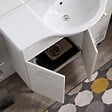 KIAMAMI VALENTINA - Meuble De Salle De Bain Sur Pieds 105Cm Meuble-Haut Avec Miroir Et Lumière Blanche | Rimini - vignette