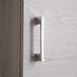 KIAMAMI VALENTINA - Armoire De Toilette Suspendue 1 Porte Chêne Blanc Poignée Chromée | Rimini - vignette