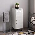 KIAMAMI VALENTINA - Meuble De Salle De Bain 30Cm, Porte+Tiroirs Chêne Blanc | Rimini - vignette