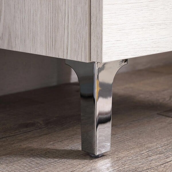 KIAMAMI VALENTINA - Meuble De Salle De Bains Sur Pied 150Cm Blanc Effet Bois | Rimini - large
