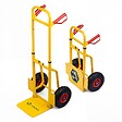 VOUNOT - Diable pliant chariot de transport avec roue pneumatique charge 200kg jaune - vignette